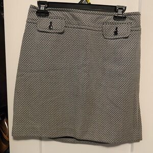 LOFT black and white textured miniskirt